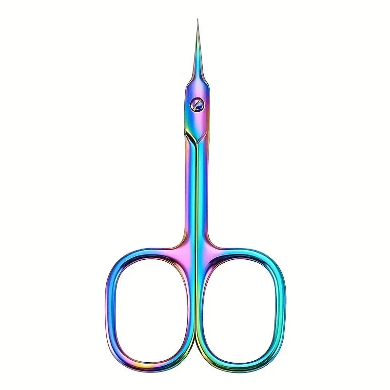 Precision Stainless Steel Cuticle Scissors – Comfort Grip Cuticle Scissors Axl Colorful-883