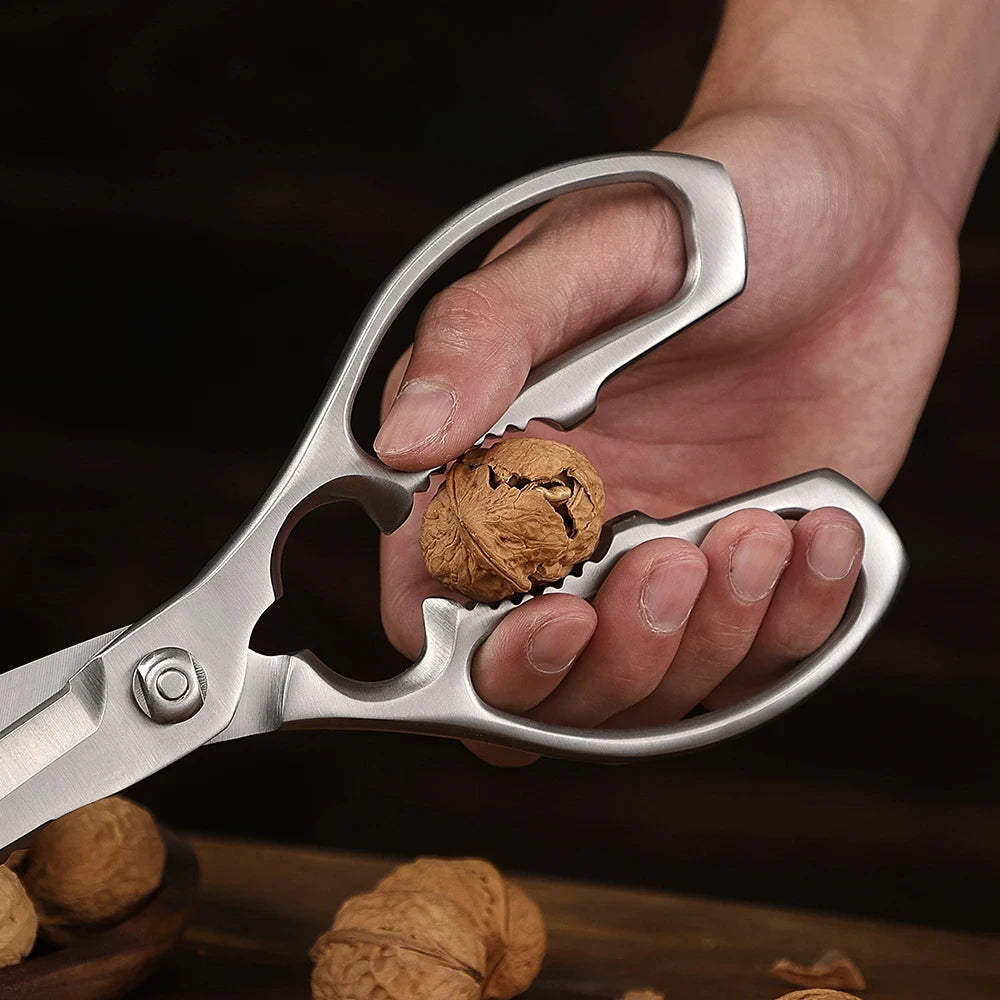 Heavy-Duty Stainless Steel Kitchen Scissors – Meat & Bone Kitchen Shears Axl