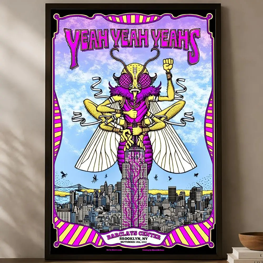 Yeah Yeah Yeahs Poster – Self-Stick HD Waterproof Wall Art Music Wall Poster Axl
