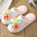 Women's Sunflower House Slippers – Non-Slip Flat Indoor Slipper Women's House Slippers Axl Pink 38-39