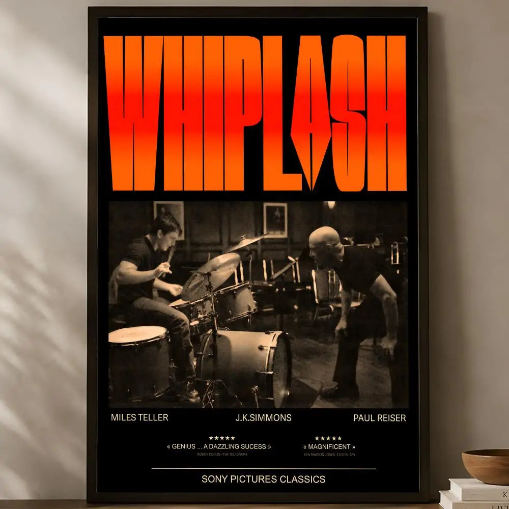 Whiplash Movie Poster – Self-Stick HD PVC Waterproof Wall Art Movie Wall Poster Axl