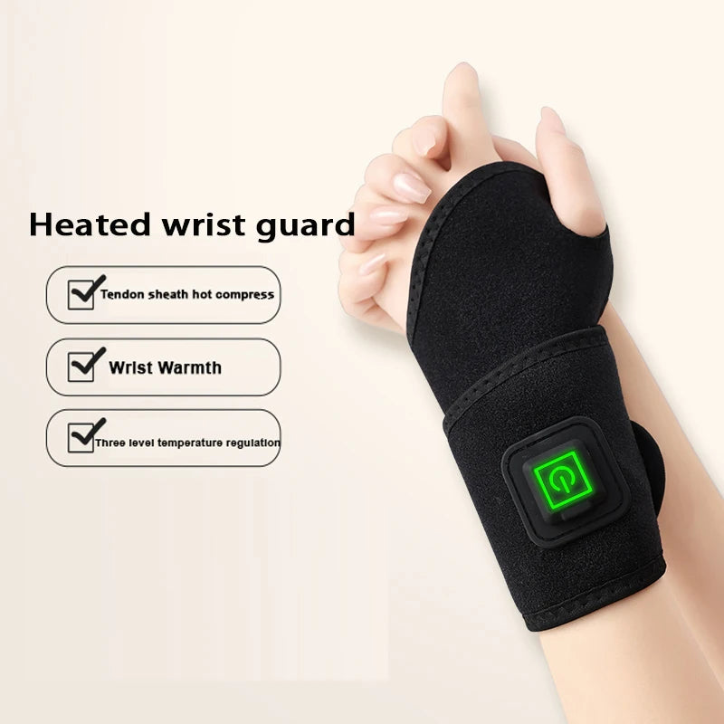 USB Heated Wrist Massager – Power Bank Compatible Wrist Wrap Heated Wrist Massager Axl