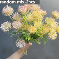 Artificial Crab Claw Chrysanthemum Faux Flower Bouquet | Home Decor Artificial Flower Bouquet Axl random mix-2pcs