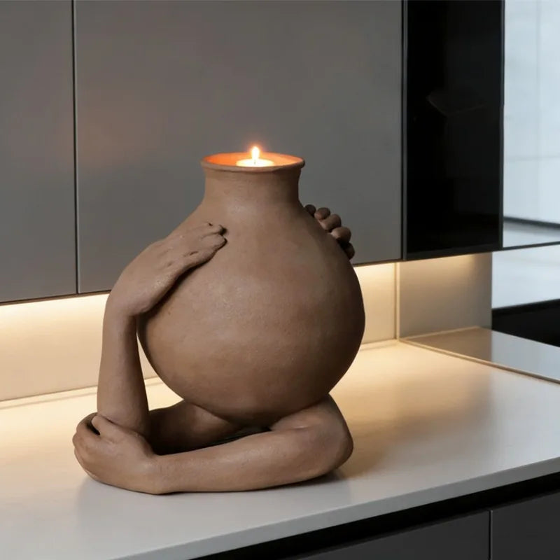 Vintage Pillar Candle Holder – Luxury Decorative Candlestick Pillar Candle Holder Axl