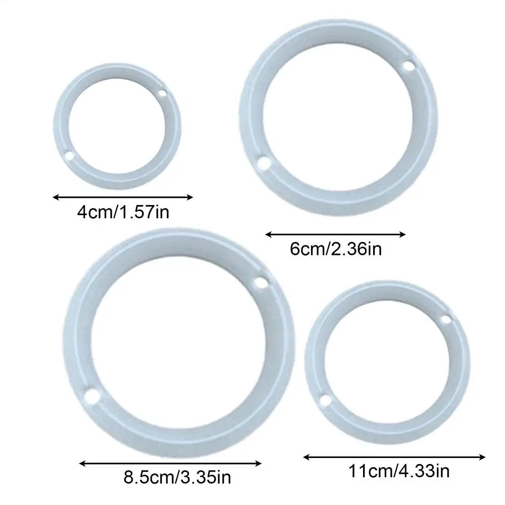 4-Piece Dart Practice Aiming Rings – Target Training Aid Set Dart Training Rings Axl White