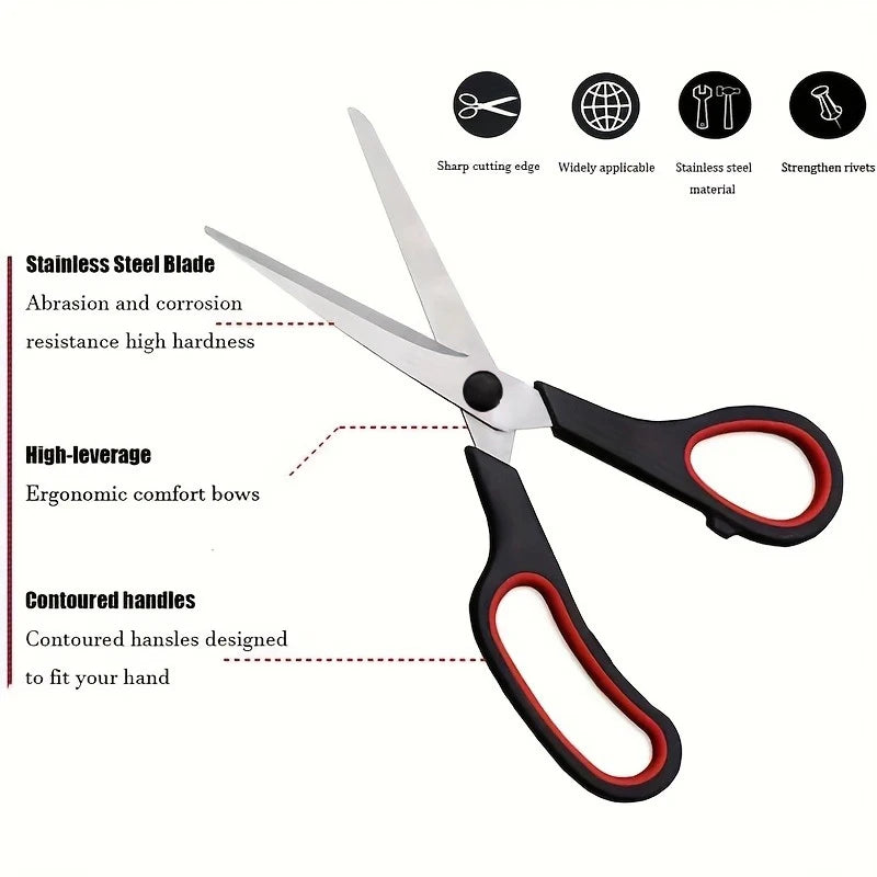 3-Piece Stainless Steel Scissors Set – Multi-Purpose Cutting Kit Scissors Set Axl