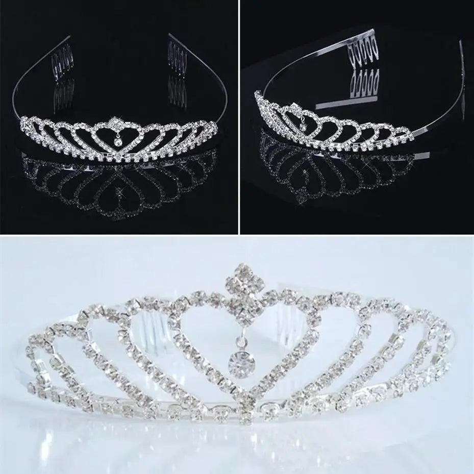 Crystal Bridal Crown Headband – Wedding & Birthday Hair Accessory Crown Headband Axl