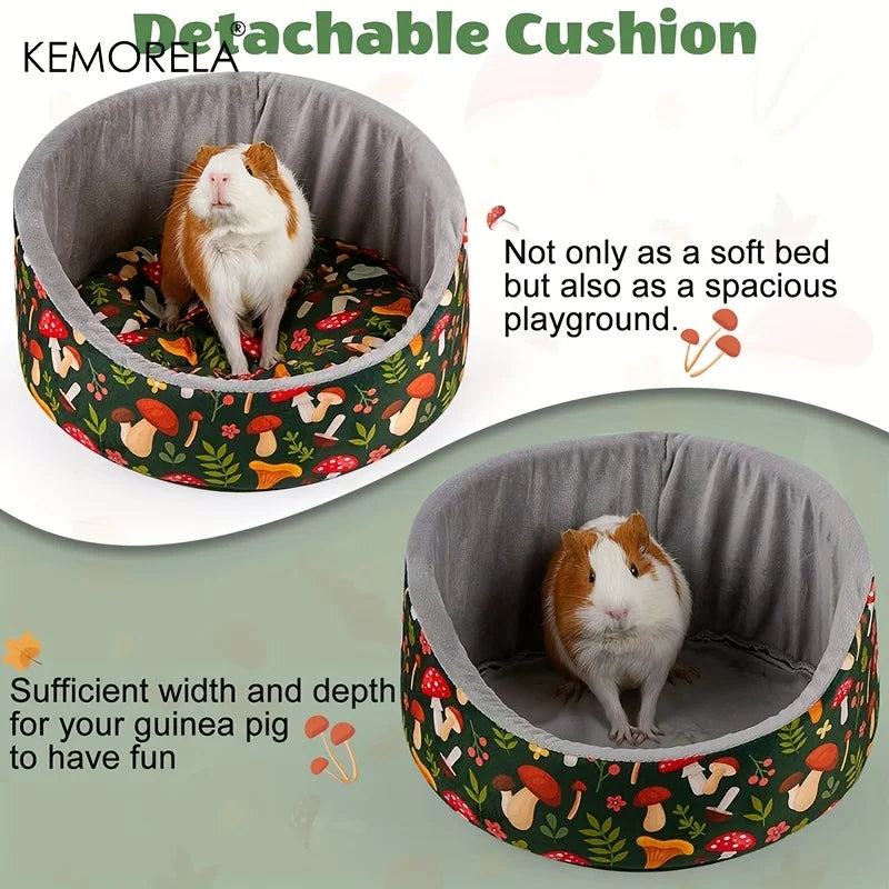 KEMORELA Guinea Pig Cuddle Bed – Soft Washable Cotton Pet Bed Small Pet Bed Axl