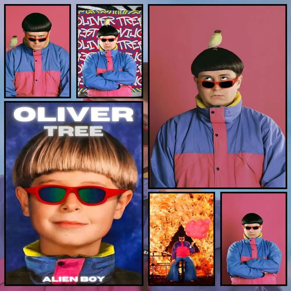 Oliver Tree Waterproof PVC Wall Poster – Peel & Stick HD Art Wall Art Poster Axl