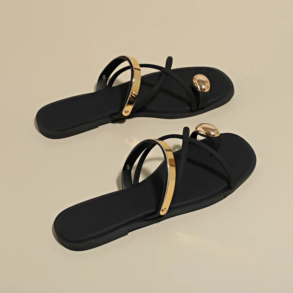 Women's Cross Strap Slide Sandals – Lightweight Summer Shoes Slide Sandals Axl 41 black