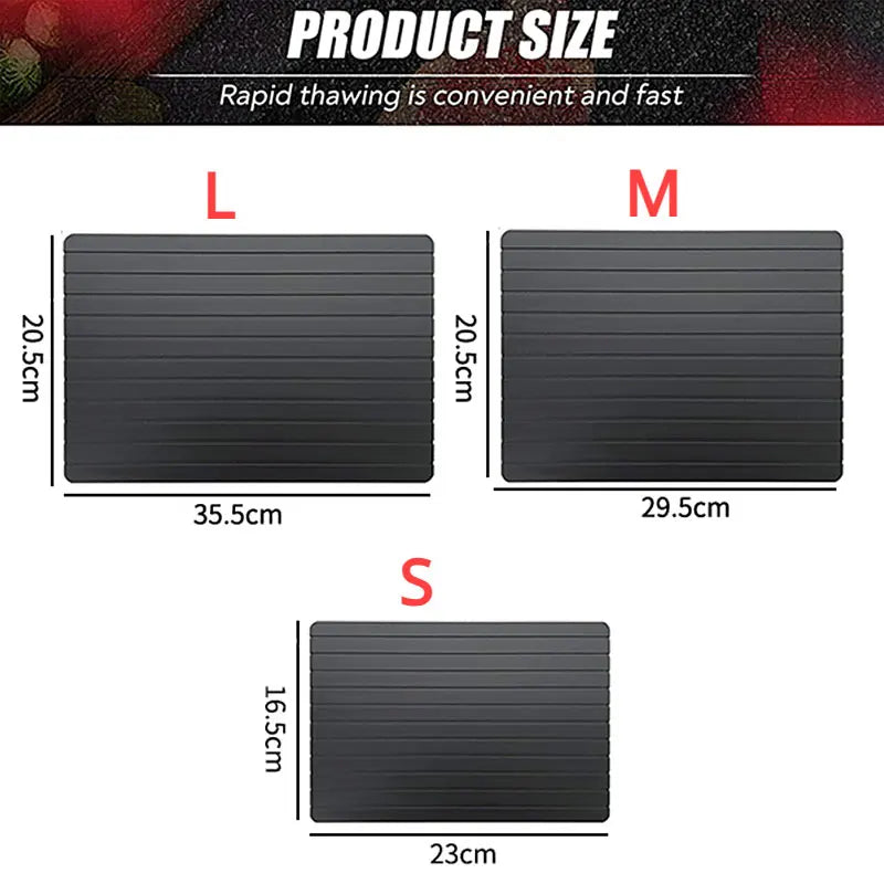 Large Aluminum Defrosting Tray – Fast Thawing Plate for Meat Defrosting Tray Axl