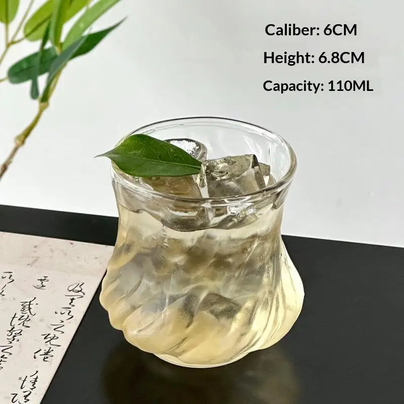 Bamboo Shape Glass Cup – Large Capacity Clear Drinking Mug Glass Drinking Cup Axl 1PCS 401-500ml