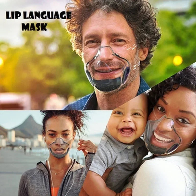 Transparent Face Shield Mask – Anti-Fog Dustproof Mouth Cover Face Shield Mask Axl