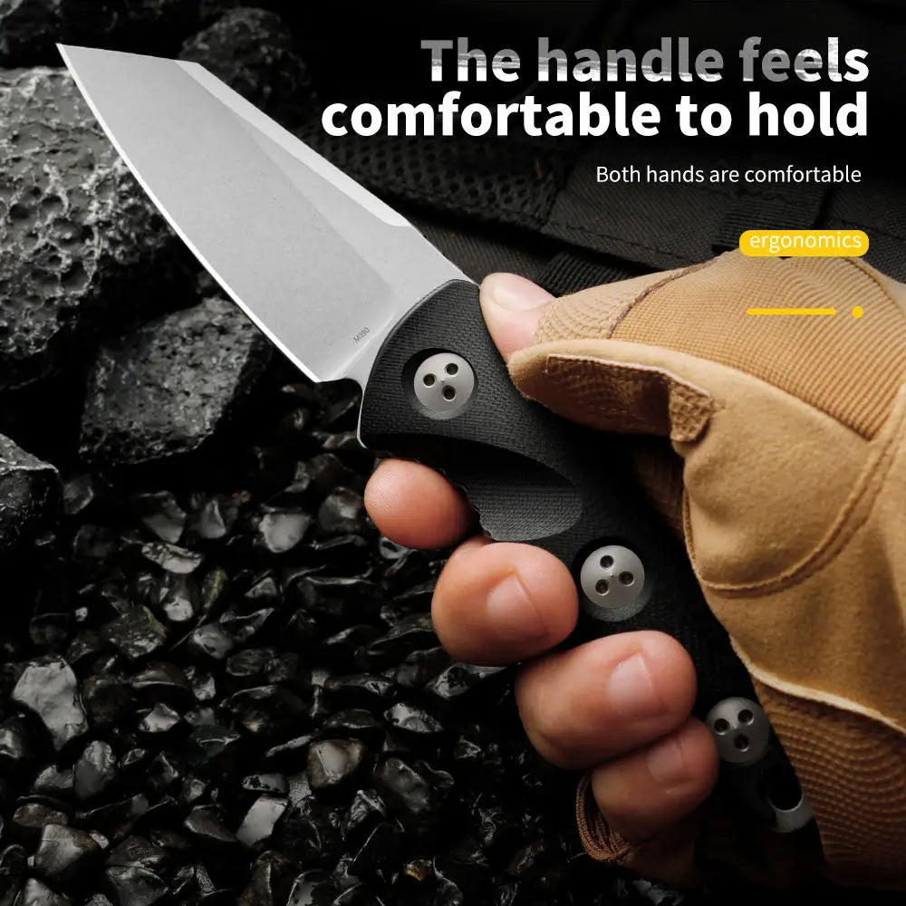 M390 Fixed Blade Knife – Carbon Fiber Sheath & G10 Handle Fixed Blade Knife Axl