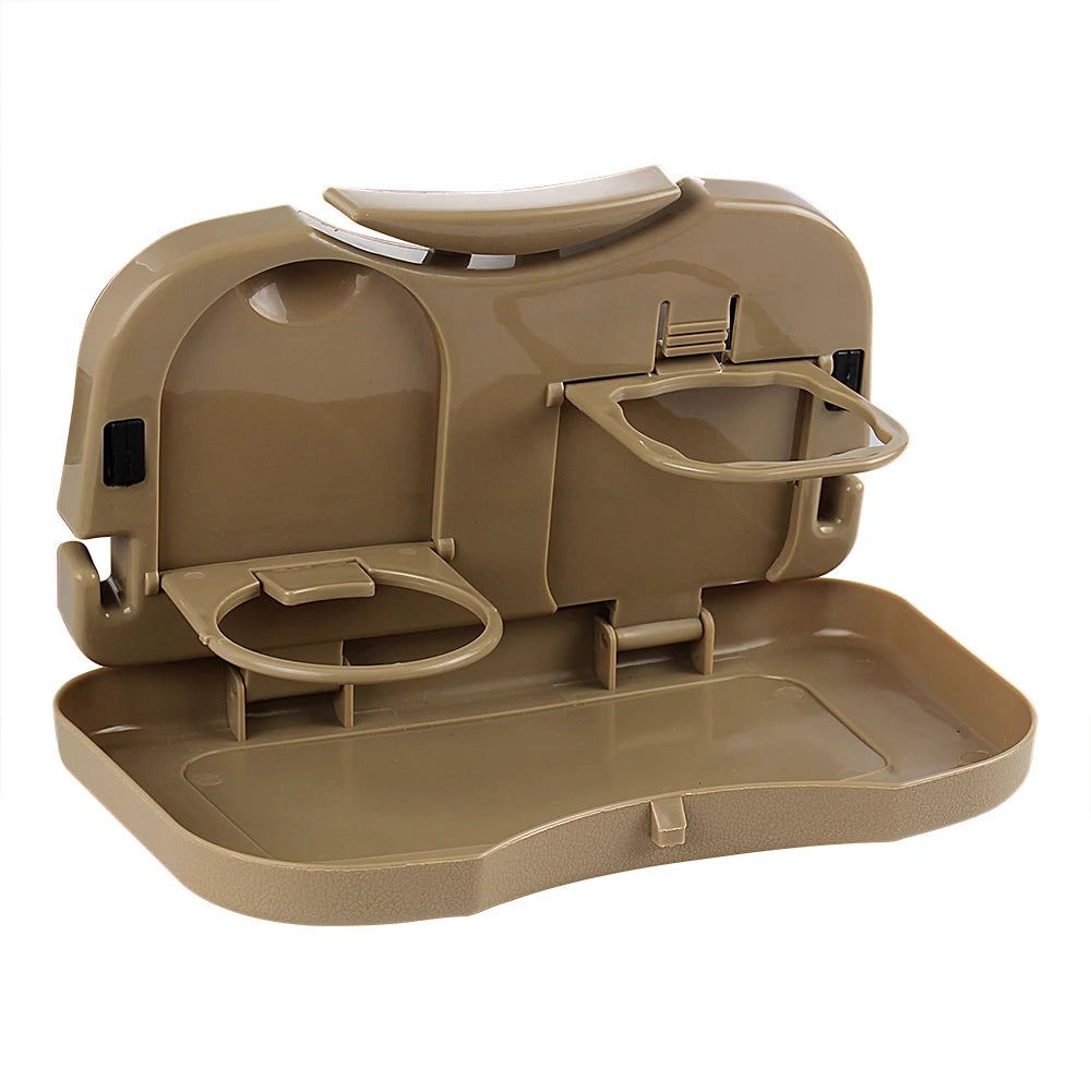 Foldable Car Back Seat Tray Table & Cup Holder Car Seat Tray Axl Beige