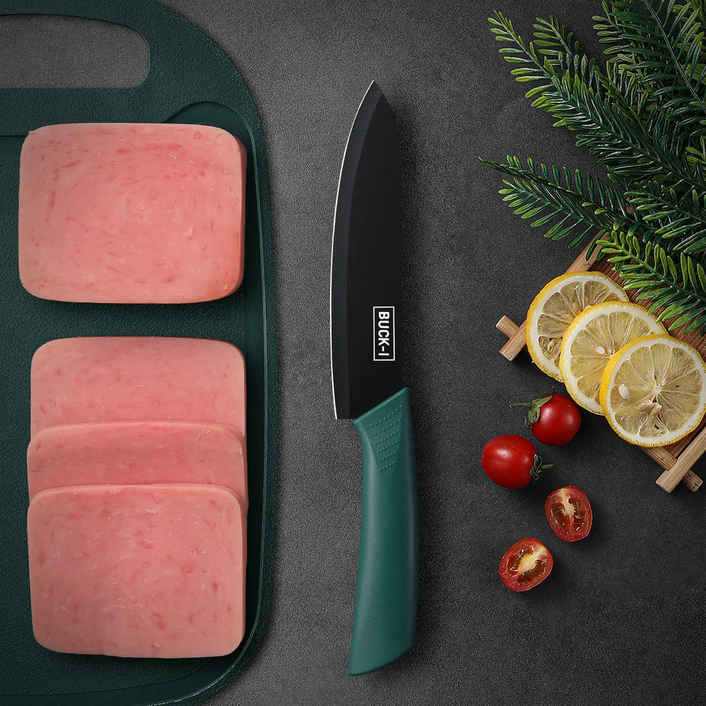 3-Piece Black Kitchen Knife Set – Chef, Vegetable & Fruit Kitchen Knife Set Axl