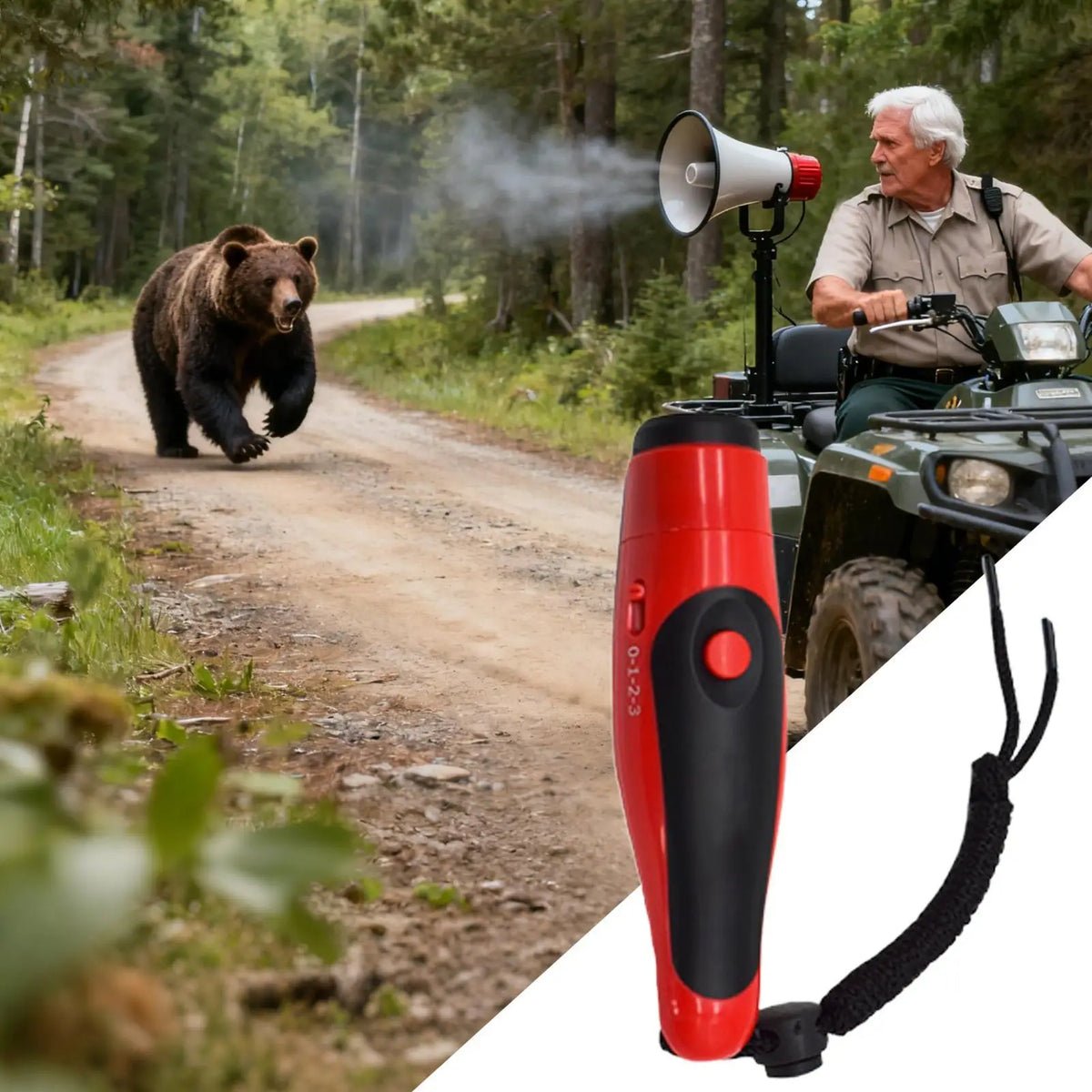 125dB Personal Safety Air Horn – Loud Emergency Bear Horn Personal Safety Horn Axl