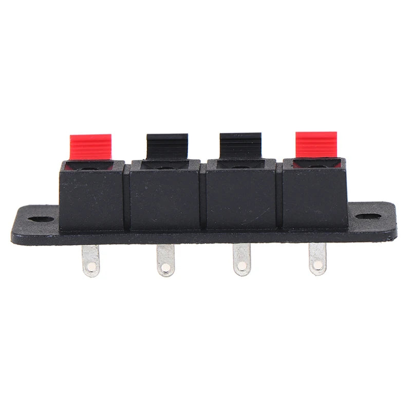 2-Pack 4-Position Spring Clip Speaker Terminal Connectors Speaker Terminal Connector Axl