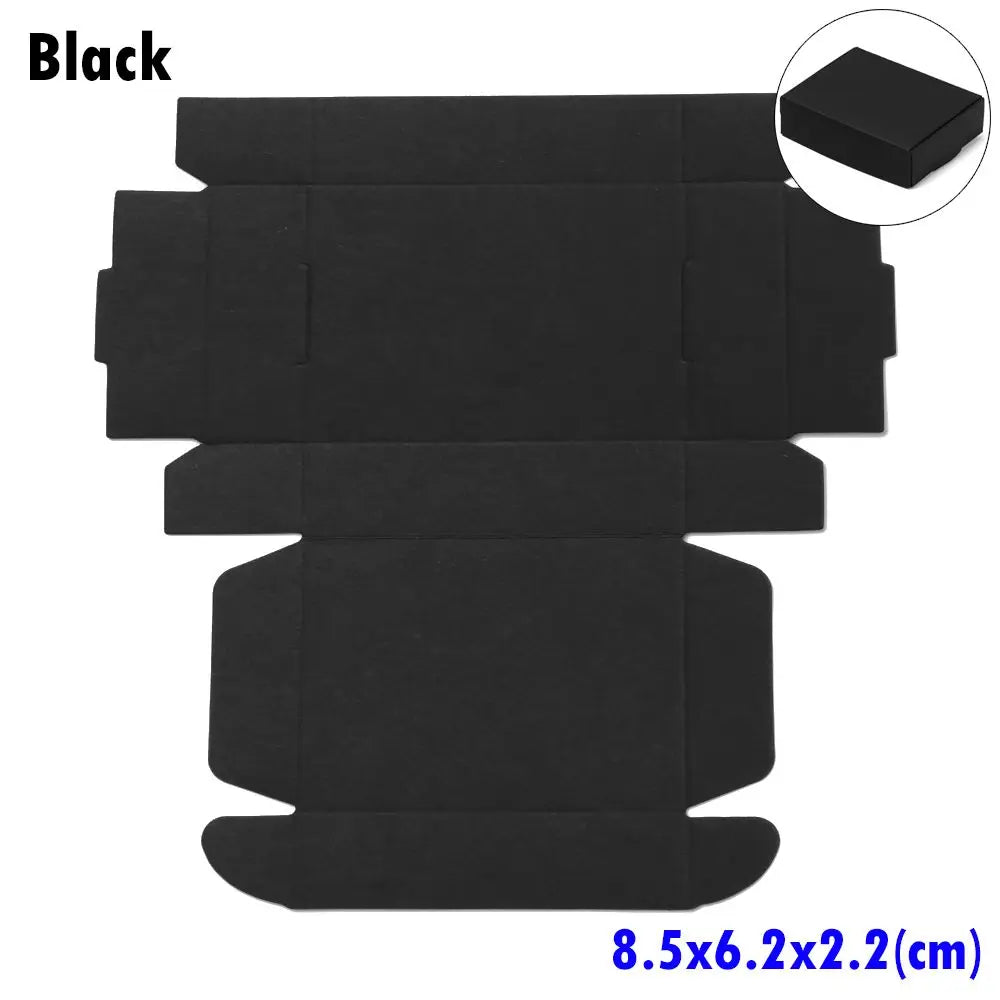 10-Pack Kraft Paper Gift Boxes – 9 Sizes Brown White Black