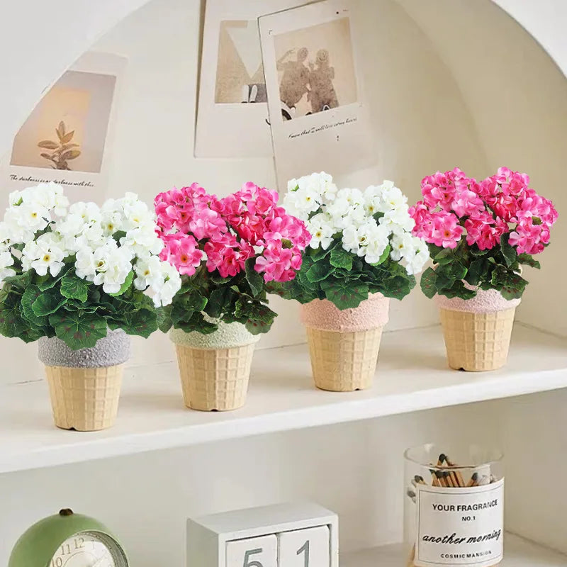 Silk Begonia Artificial Flowers – Wedding, Home & Party Decor Artificial Silk Flowers Axl