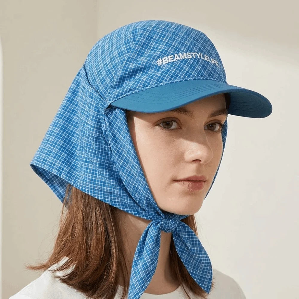 Y2K Plaid Bandana Baseball Cap – Unisex Hip-Hop Headscarf Hat Bandana Baseball Cap Axl