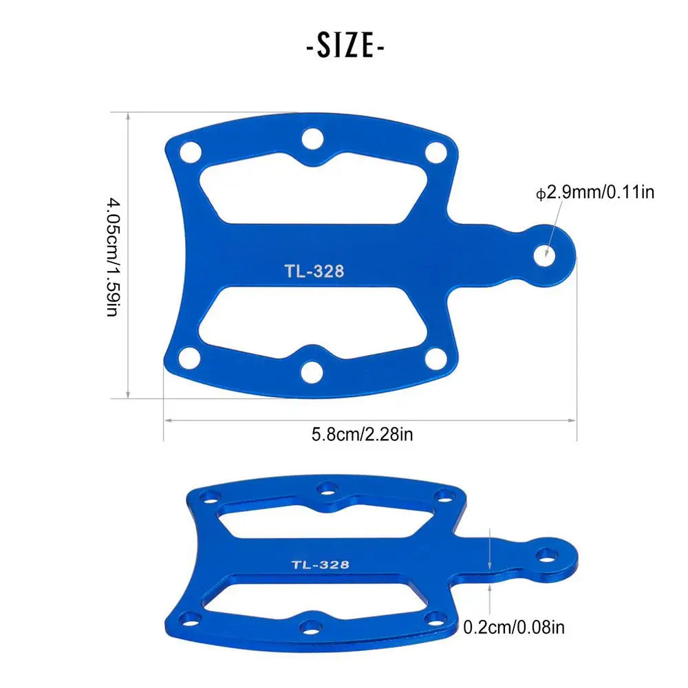 Chainring Wear Indicator Gauge – Narrow Wide Tooth Checker Bike Maintenance Tool Axl Blue