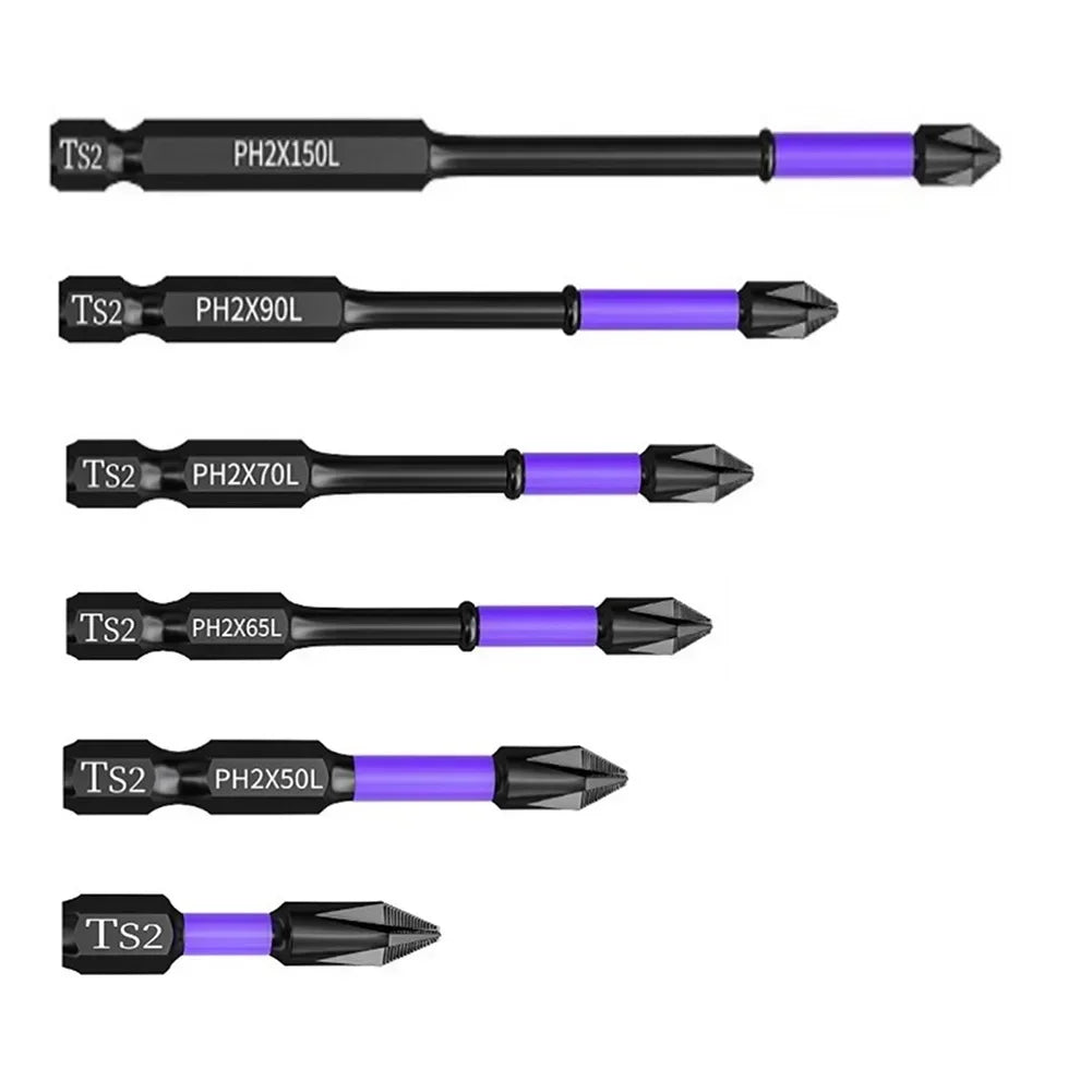 PH2 Magnetic Screwdriver Bit – Non-Slip Alloy Steel 25–150mm Screwdriver Bit Axl