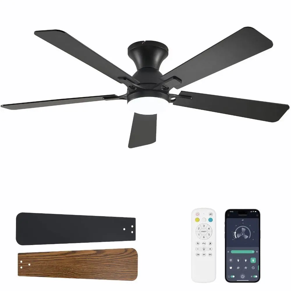 Remote Control Ceiling Fan with Light – 5-Blade Reversible Ceiling Fan with Light Axl