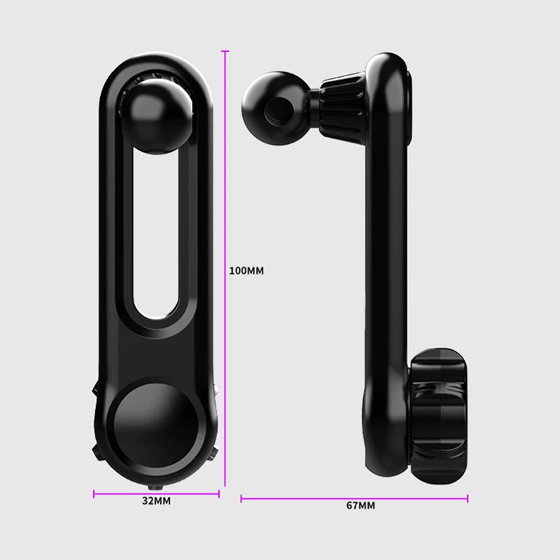 360° Rotating Car Phone Mount – 17mm Ball Head Pole Adapter Car Phone Mount Axl