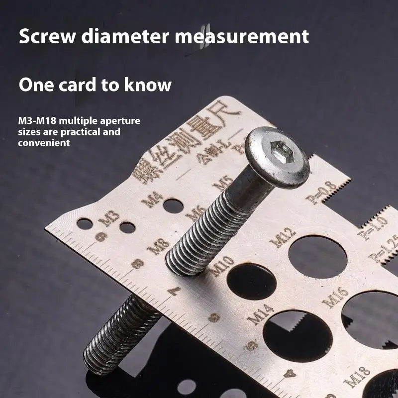 Screw Thread Pitch Gauge – Stainless Steel Metric Tool Thread Pitch Gauge Axl