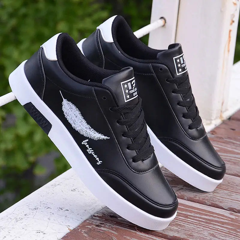 YBQJOO Flat Lace-Up Canvas Sneakers for Men – Sizes 34–47 Flat Canvas Sneakers Axl