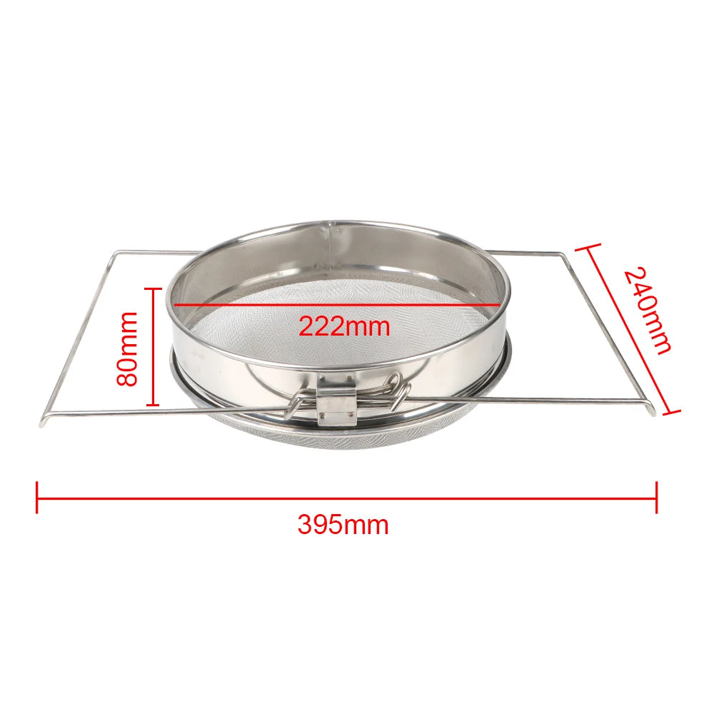 Double Sieve Stainless Steel Honey Strainer | Beekeeping Filter Honey Strainer Axl