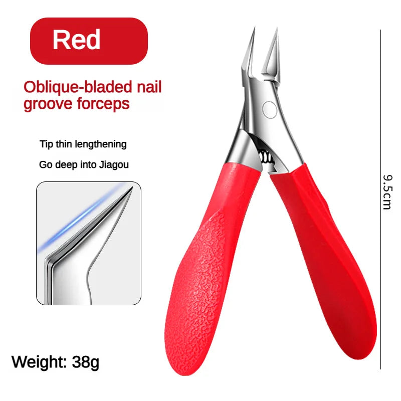 Professional Precision Toenail Clippers – Thick & Hard Nails Toenail Clippers Axl Red needle nose plie