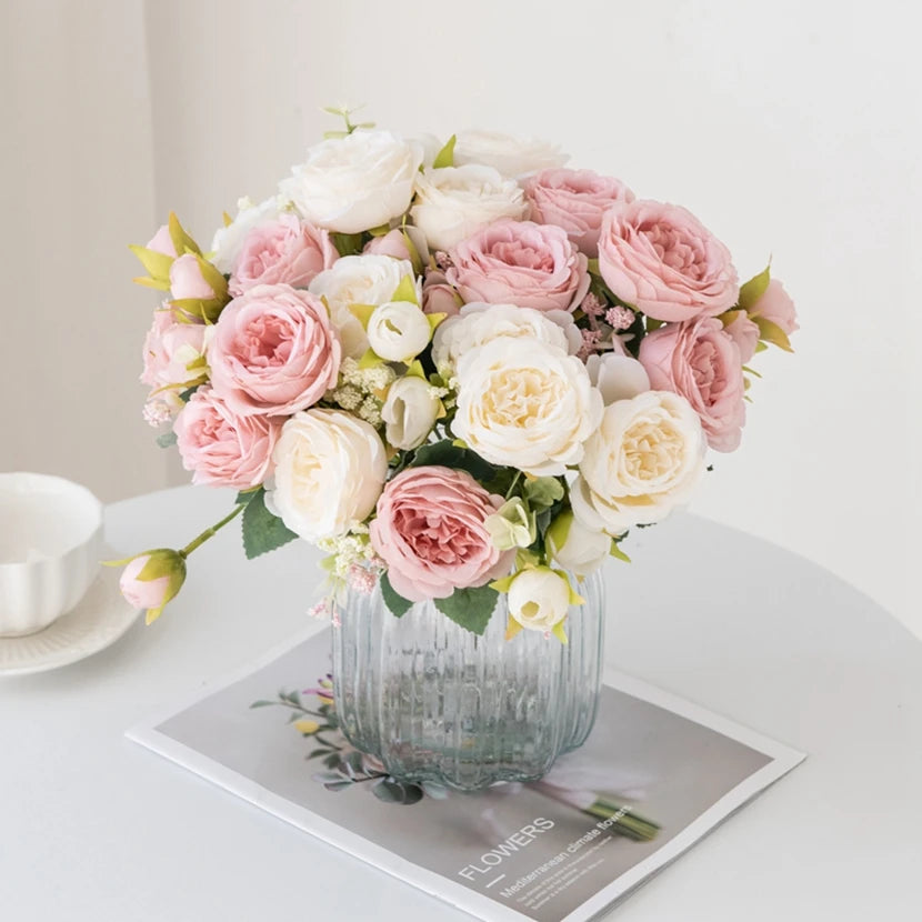 Artificial Silk Peony Stem – Faux Flower for Home & Wedding Decor Artificial Flower Stem Axl