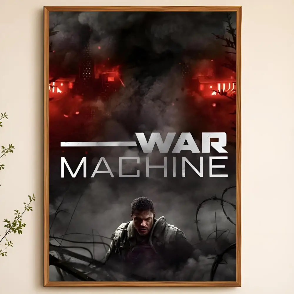 War Machine PVC Wall Poster – Peel & Stick HD Art Decor Wall Art Poster Axl White06 60X90cmNoframe