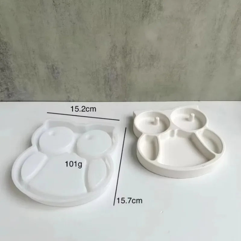 Silicone Mold Set – Owl, Heart, Fish & Clover | Resin & Concrete Silicone Craft Mold Axl