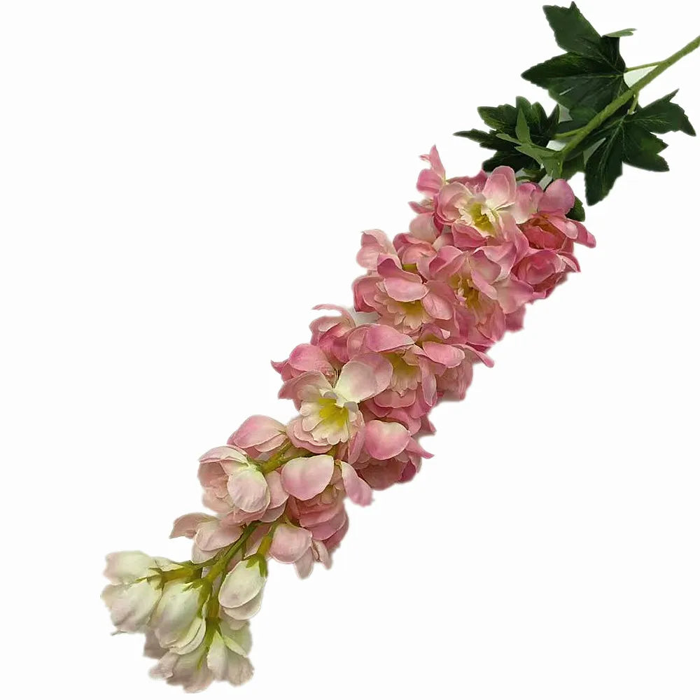 Artificial Delphinium Branch 100cm – Silk Larkspur Flower Stem Artificial Flower Branch Axl Pink
