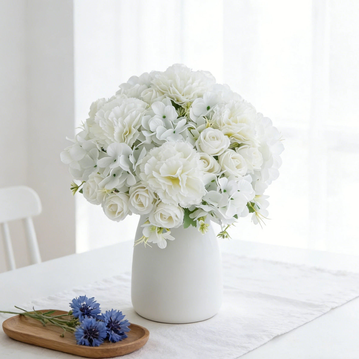 Artificial Silk Carnation Rose Bouquet – Wedding & Home Decor Artificial Flower Bouquet Axl
