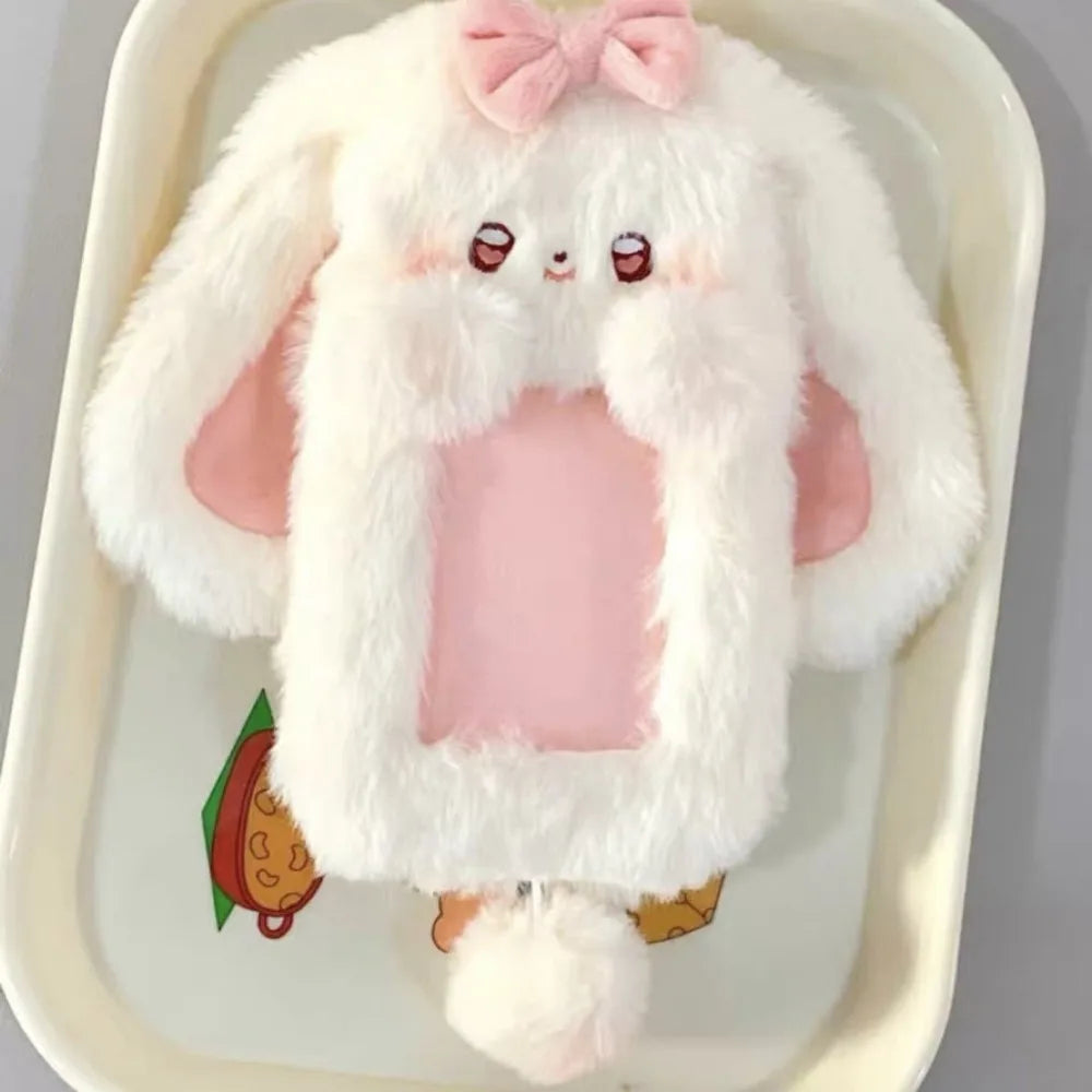 Plush Cartoon Animal Photocard Holder – Rabbit, Dog & Cat Photocard Holder Axl 05