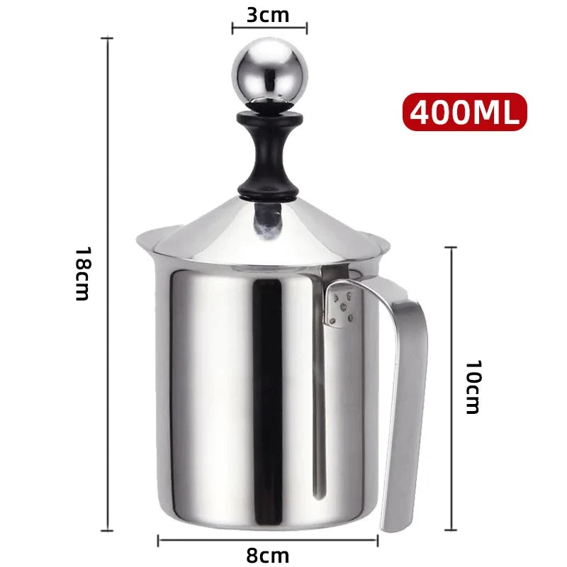 KEMORELA 400ml Stainless Steel Milk Frother & Foam Maker Milk Frother Axl 800ML