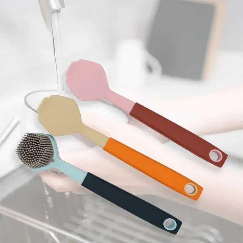 Long Handle Pot Brush – Kitchen & Stove Cleaning Scrub Brush Kitchen Cleaning Brush Axl