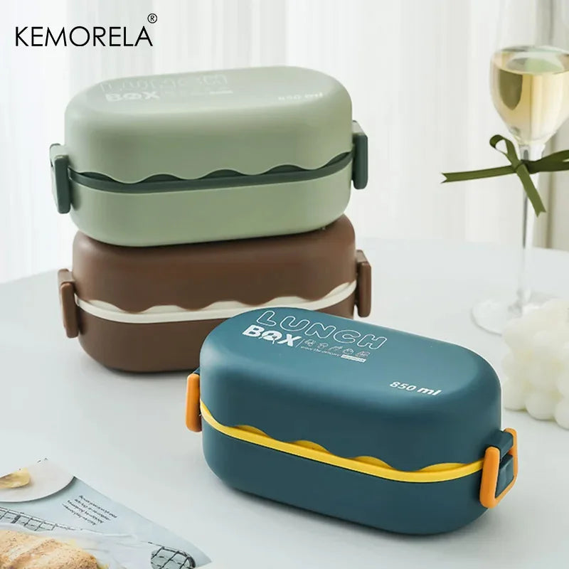 850ml Double-Layer Leak-Proof Bento Box | Microwavable Lunch Box Bento Lunch Box Axl