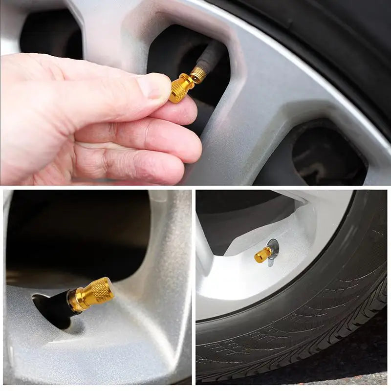 Anodized Aluminum Tire Valve Stem Caps – 2 Pack Universal Valve Stem Caps Axl
