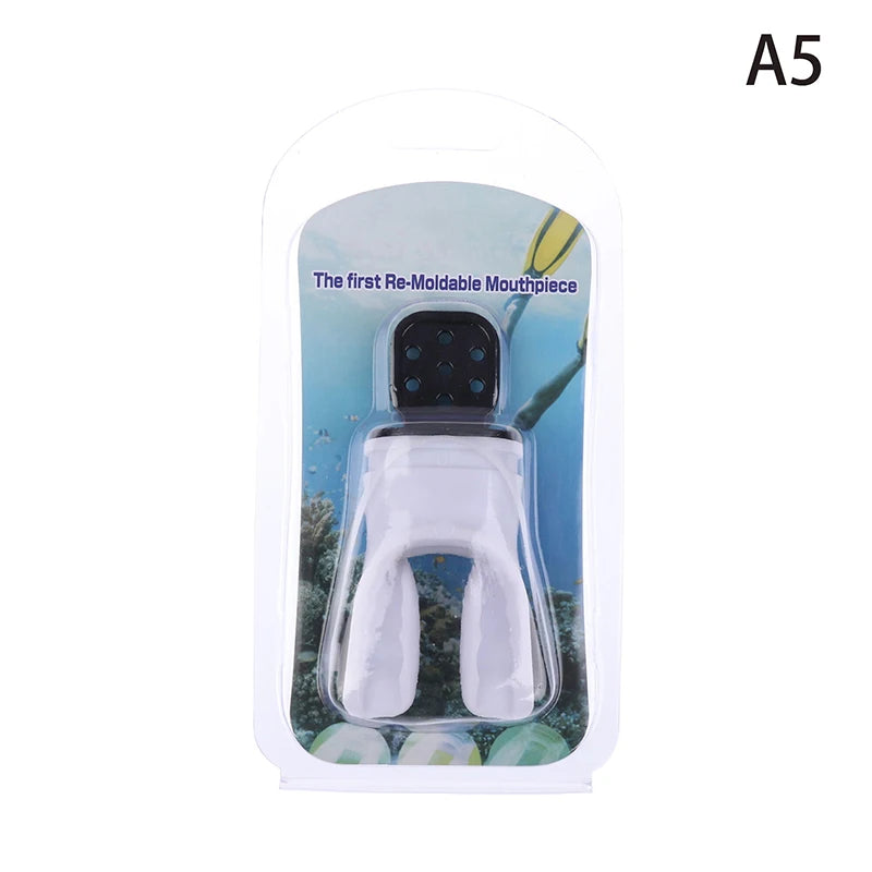 Silicone Scuba Snorkel Mouthpiece – Moldable Bite Regulator Diving Mouthpiece Axl A5
