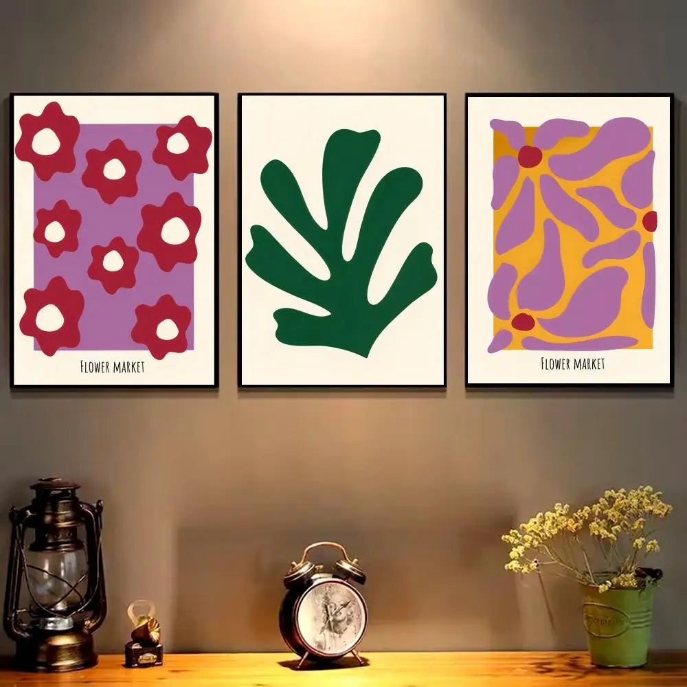 Modern Flower Minimalist Canvas Wall Art – HD Print Poster Canvas Wall Art Axl