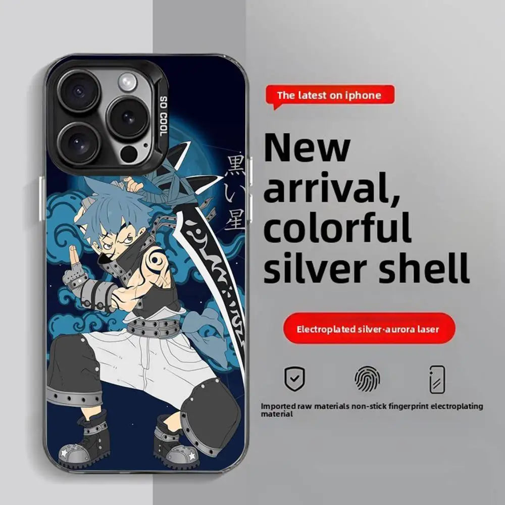 Soul Eater Anime iPhone Case 11–16 Pro Max | Anti-Fingerprint Anime Phone Case Axl iPhone16 z9