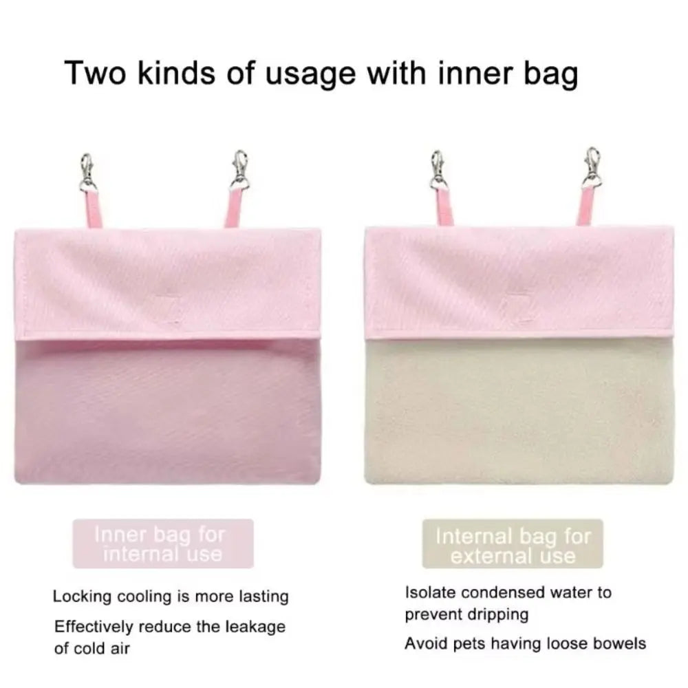 Pet Cage Ice Pack Cooling Pouch with Hook – Small Animals Pet Cooling Pouch Axl