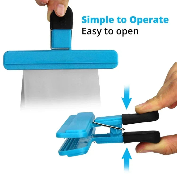 Portable Food Bag Clips – Plastic Sealing Clamps for Kitchen Food Bag Clips Axl