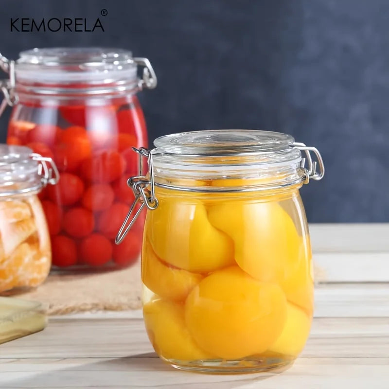 Borosilicate Glass Airtight Storage Jar – BPA-Free & Dishwasher Safe Glass Storage Jar Axl