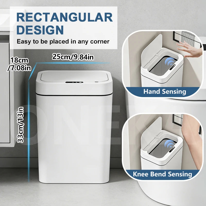 4.2 Gallon Touchless Sensor Trash Can – Kitchen & Bathroom Sensor Trash Can Axl